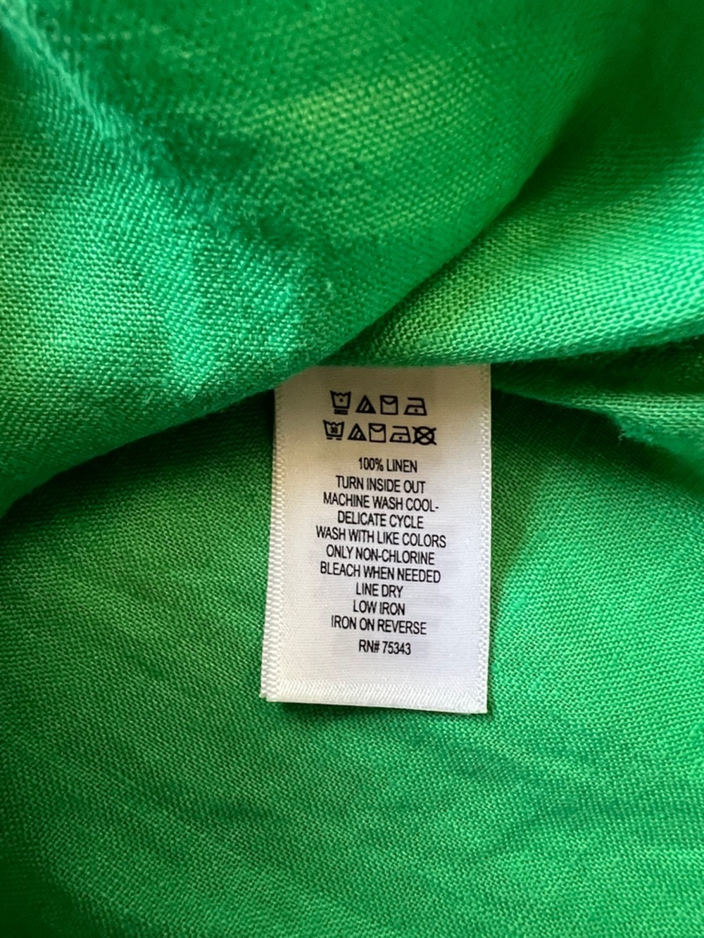 Sigrid Olsen 100% Linen Green Sleeveless Dress Medium - Picture 6 of 9